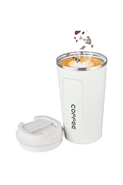 divendi-ro Cană termos cu capac, pentru cafea sau alte băuturi, Capacitate 510 ml, Interior din oțel inoxidabil