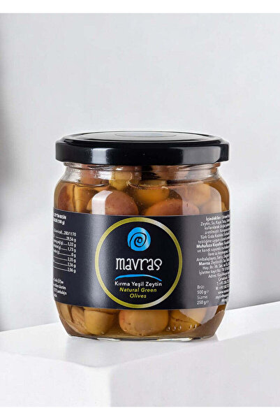 Mavras Edremit Tipi Taze Kırma Yeşil Zeytin 250 gr