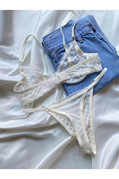 ARONA Nude Lace Bralet Set