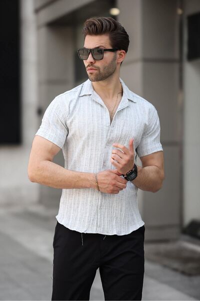 comstar Cămașă cu mânecă scurtă pentru bărbați de vară din Lycra