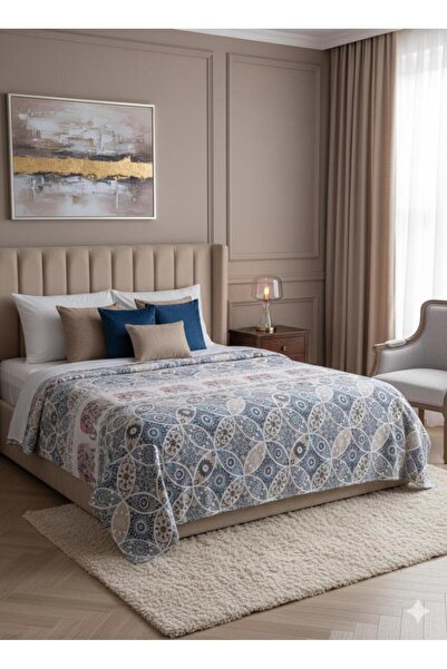 MODALİN Double Printed Pique Bedspread Daisy 200X230 cm