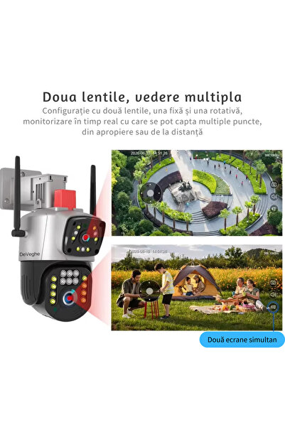DeVeghe G20 Dual 4G Surveillance Camera 4MP Full HD Outdoor + 32GB Card