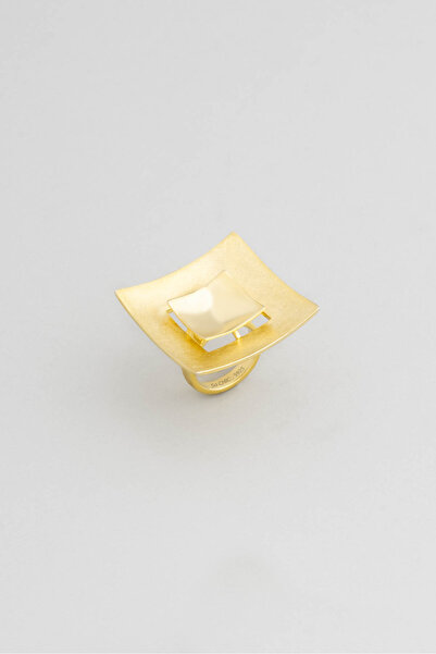 So CHIC... Mistik Giza 18 Ayar Sarı Altın Kaplama Gümüş Yüzük