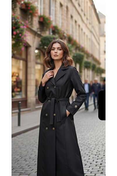 Oğuzhan معطف طويل مبطن بالكامل