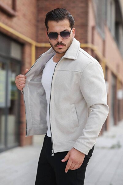 KOCCI New Season Cold-Proof Comfortable Fit Winter Men's Cashmere Jacket Coat