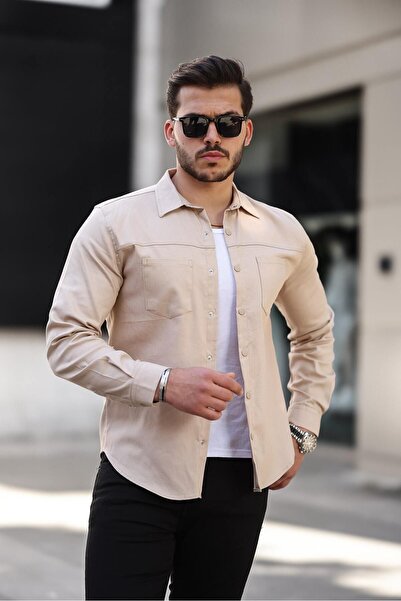 comstar Men's Double Pocket Capless Shirt