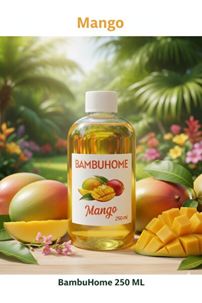 enas kozmetik Çubuklu Oda KOKULARI İÇİN YEDEK TANK MANGO 250 ML BAMBUHOME