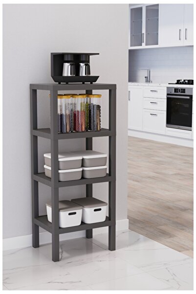 Online Home Market OMBEG 4 Katlı Modüler Raf – Banyo, Mutfak, Balkon, Salon v...