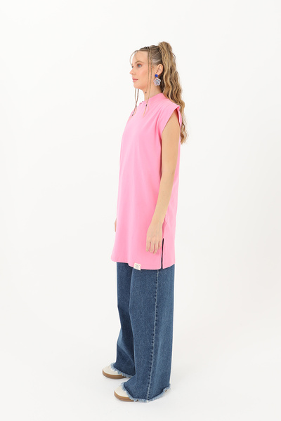 Modamorfo Women's Basic Sleeveless T-Shirt - 30725Tun