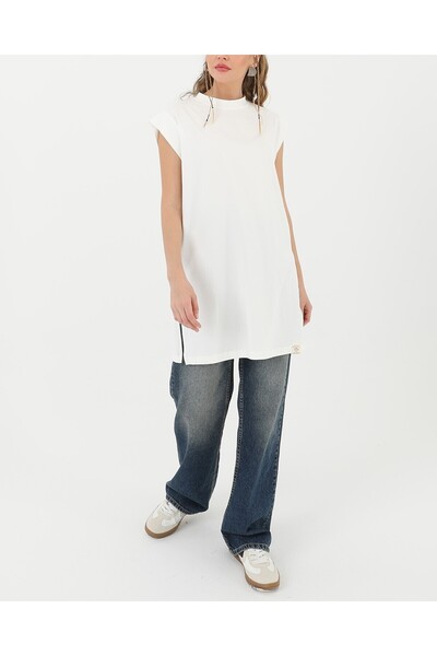 Modamorfo Women's Basic Sleeveless T-Shirt - 30725Tun