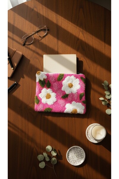 Home Tablet / Ebook Çantası – Kılıfı-punch Nakışı-el Yapımı-kitap Kılıfı