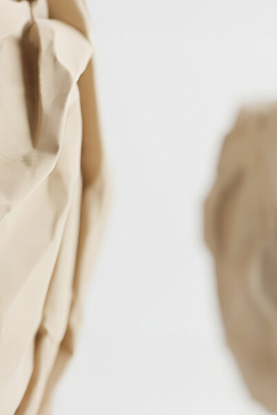 OEM Decorative Planter Crumpled Design – Sandstone Beige Color