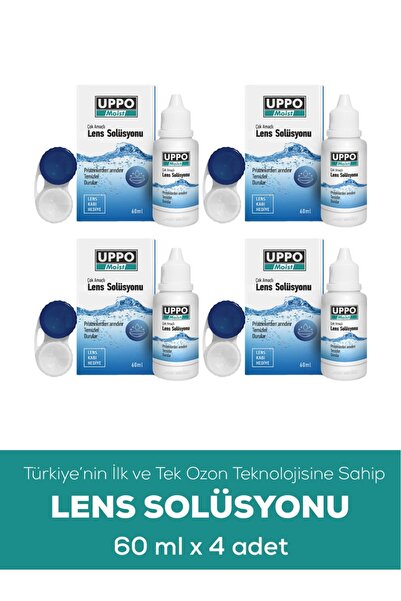 UPPO MOİST 60ml x4 adet Türkiye'de Ve Dünya'da Ozonlama Ile Üretilen ilk ve t...