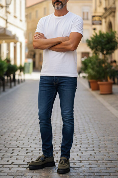 Oneka Shoes 1308235001   Men's Green Suede-Black Anilin Loafer