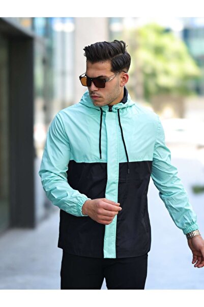 comstar Двоколірний водонепроникний плащ з капюшоном і підкладкою