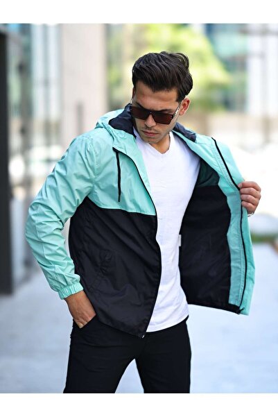 comstar Двоколірний водонепроникний плащ з капюшоном і підкладкою