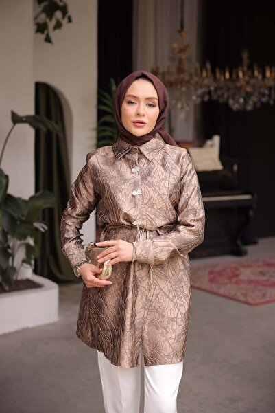 comstar Jacquard Elastic Waist Tonic Jacket