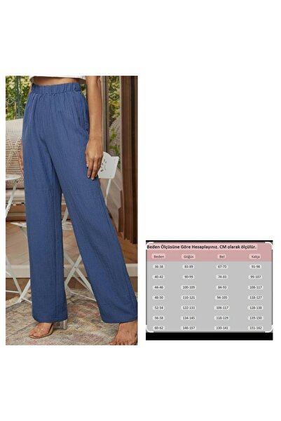 BY HANDE TASARIM Women's Indigo Blue Medina Silk Pants