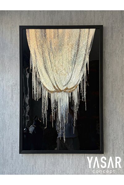 YASAR CONCEPT Frangiluce Kristal Epoksi Taşlı Reçine Tablo 75x115 Cm