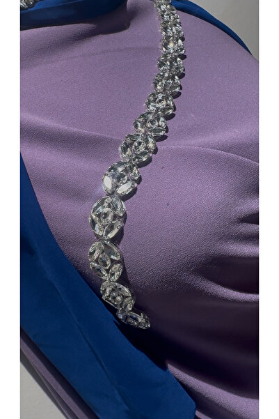 Pratik aksesuar شريط زجاجي كريستالي فضي يلتصق بالكي 1 متر