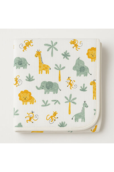 OMY بطانية وقماش تقميط منقوش 100% قطن، مقاس 80×80 سم، للمواليد الجدد والخروج من المستشفى