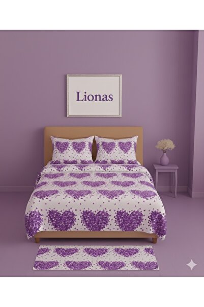 StellaFlavo Husă de pilota cu model dublu + 2 fețe de pernă cu husă