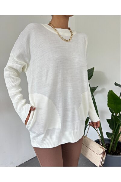 Modamorfo Πλεκτό πουλόβερ με στρογγυλή λαιμόκοψη