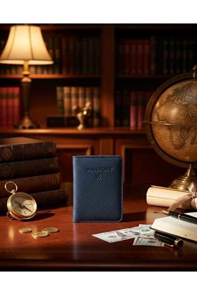 Gempo Vegan Leather Credit Card Holder Passport Case with Money Compartment Passport Holder