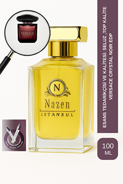 Nazen İstanbul Crystal Noir | Misk - Zencefil - Kakule - Şakayık | Gizemli ve Çarpıcı Intense Kadın Extrait Parfüm