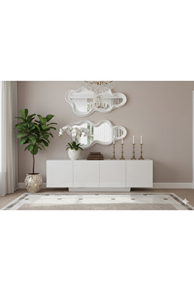 Generic Elegant mirror set with a luxurious frame, adding a touch of sophistication to any space. 100 x 49 cm