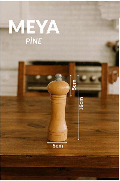 Genel Markalar Banbu Gövdeli Komple Ahşap Tuz Karabiber Değirmeni Baharat Öğü...