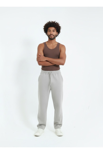 MODENZO بدلة رياضية رجالية فضفاضة من قماش بوف بثلاثة خيوط