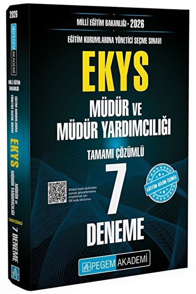 Pegem Akademi Yayıncılık Pegem 2026 MEB EKYS Müdür ve Yardımcılığı 7 Deneme Ç...