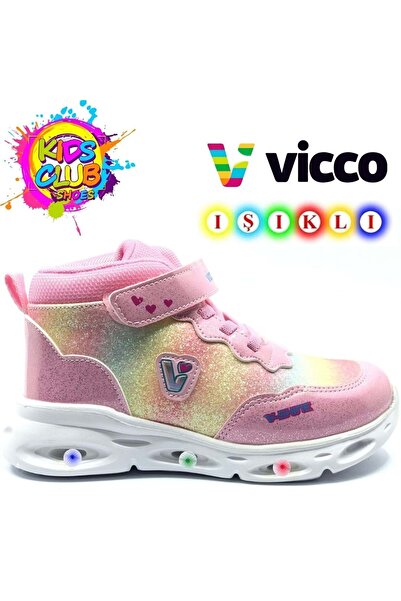 Vicco Poni Phylon Orthopedic Lighted Children's Boots Pink