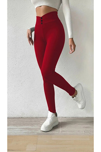 JARDİN ALLURE سروال نسائي عالي الخصر بأزرار أمامية للغوص