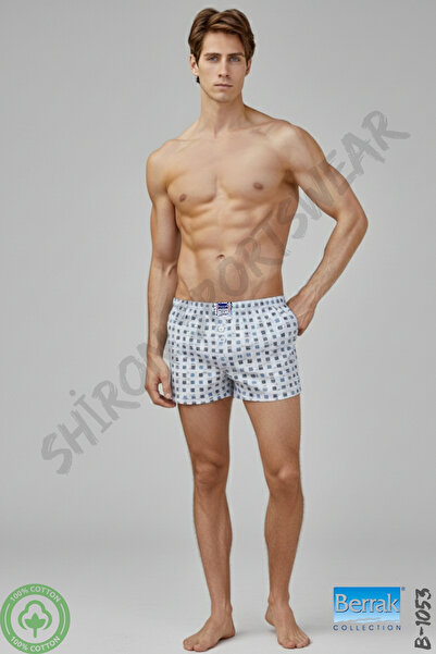 Shiron Sportswear&Company Ανδρικά μποξεράκια 5 τεμαχίων με σχέδια, άνετα κλασικά κομμένα, 100% βαμβάκι