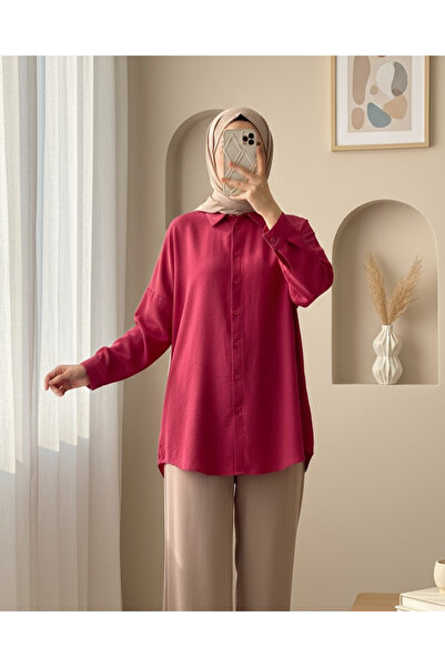 Modamorfo Сорочка на ґудзиках по всій довжині - червона