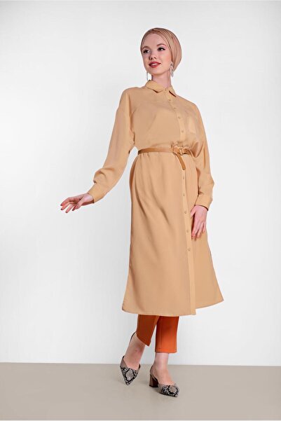 Alvina Buttoned Tunic with Side Slips 4435