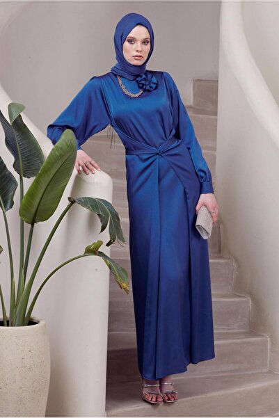 Alvina BROŞ DETAYLI ELBİSE 44631