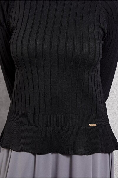 Alvina 45009 Model Plain Knitwear Sweater