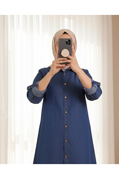 Modamorfo Τζιν τουνίκ σε χρώμα Indigo