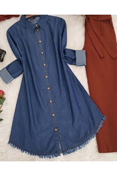 Modamorfo Τζιν τουνίκ σε χρώμα Indigo