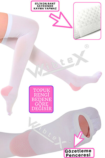 WibteX Ameliyat Çorabı Diz Üstü Emboli (ÇİFT BACAK)