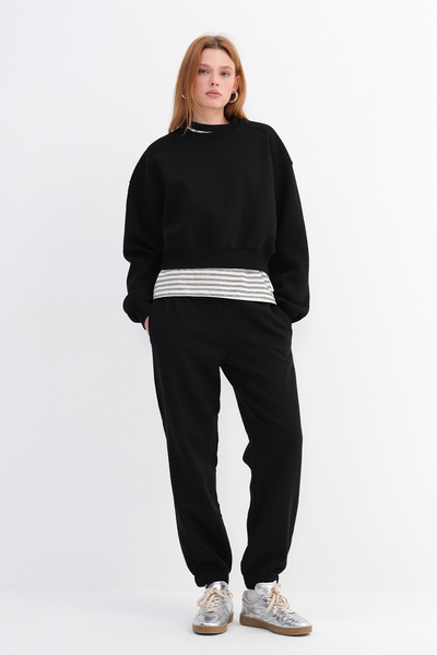 Addax Elastic Leg Raised Tracksuit - Eşf0657-M1N1V3