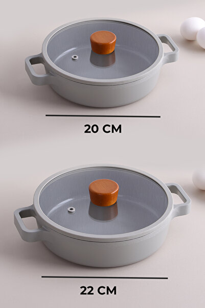 NEOFLAM Fika Sahan Set of 2 20-22 cm - Gray