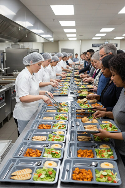 INNOX 5-Compartment Table D'hôte Polycarbonate Serving Plate Anthracite