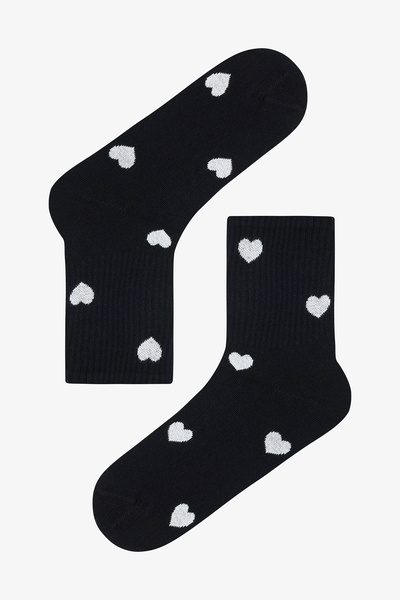 Penti 5 Pairs of Cotton Heart Patterned Tennis Socks