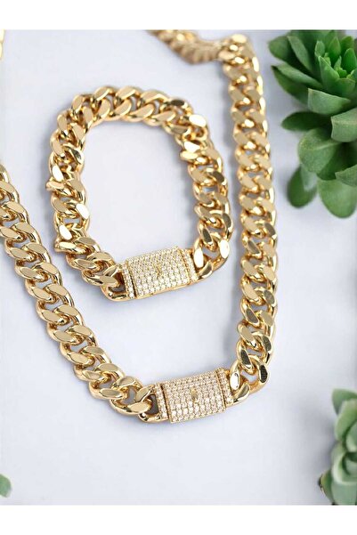 REBORN DESIGN Xuping Gourmet Gold Color Necklace and Bracelet Set
