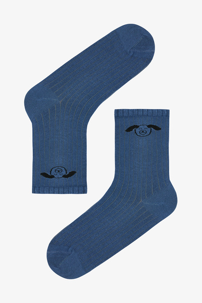 Penti 3 Pairs of Cotton Animal Pattern Socks