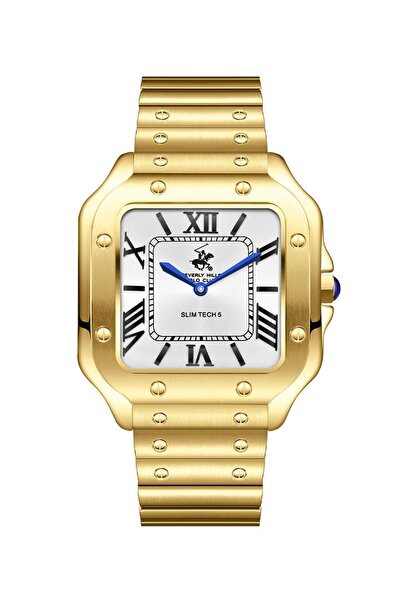 Beverly Hills Polo Club ساعة بيفرلي هيلز بولو كلوب للرجال بمينا فضية - BP3729...